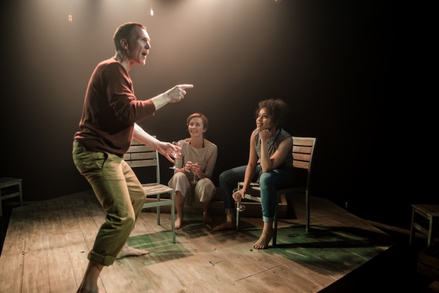 Niall Bishop, Eva-Jane Willis and Tanya Fear in Tiny Dynamite. Photo: Richard Davenport