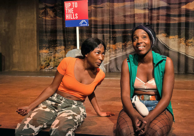 Adelayo Adedayo and Tamara Lawrance in Is God Is. Photo: Bill Knight