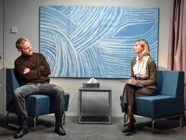 Josef Davies and Lizzy Watts in Ravenscourt. Photo: Robert Day