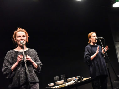 Eve Ponsonby and Eleanor Henderson in little scratch. Photo: Robert Day
