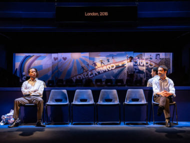 Simon Manyonda and Issam Al Ghussain in Word-Play. Photo: Johan Persson