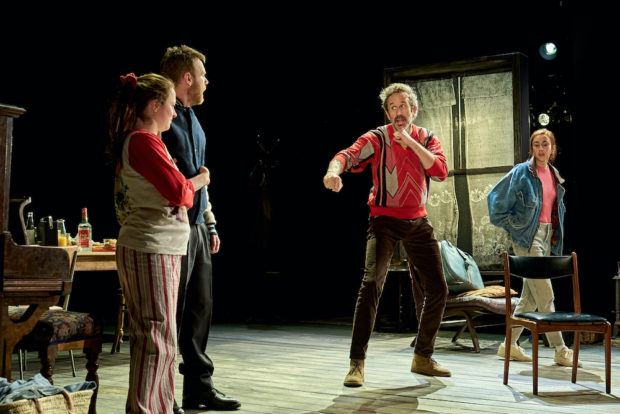 Rosie Sheehy, Brian Gleeson, Chris O’Dowd and Aisling Kearns in The Brightening Air. Photo: Manuel Harlan
