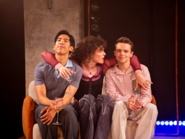 Zheng Xi Yong, Jo Foster and Lewis Cornay in Four Play. Photo: Jack Sain