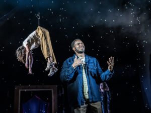 Caoimhe Coburn Gray and Romel Belcher in Deaf Republic. Photo: Johan Persson