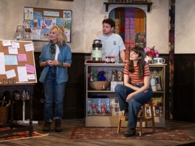 Debra Gillet, Sean Delaney and Lydia Larson in Welcome to Pemfort. Photo: Camilla Greenwell