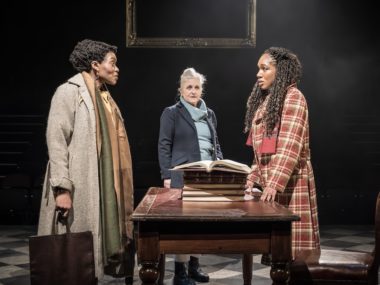 Rakie Ayola, Sylvestra Le Touzel and Cherrelle Skeete in The Authenticator. Photo: Marc Brenner