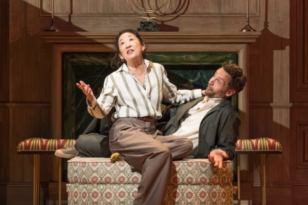 Sandra Oh and Tom Mison in The Misanthrope. Photo: Marc Brenner