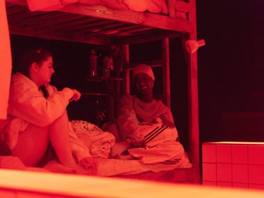 Abby McCann and Kosar Ali in Are You Watching?. Photo: Madeleine Penfold