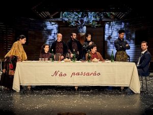 The cast of Catarina and the Beauty of Killing Fascists. Photo: Joseph Banderet