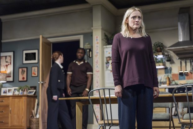 Hannah Onslow, Tobi King-Bakare and Anne-Marie Duff in Some Woman. Photo: Ellie Kurttz