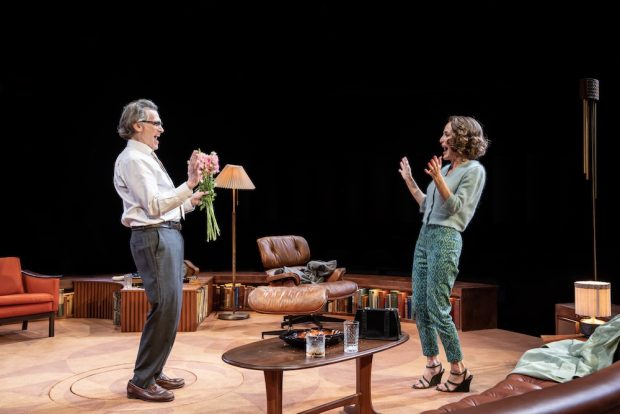 Billy Crudup and Gillian Anderson in Who’s Afraid of Virginia Woolf?. Photo: Johan Persson